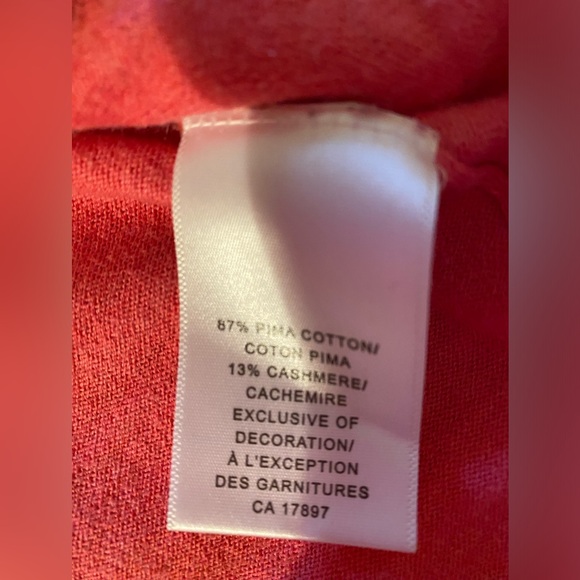 BR cotton/cashmere blend cardi Petite M - Picture 4 of 5